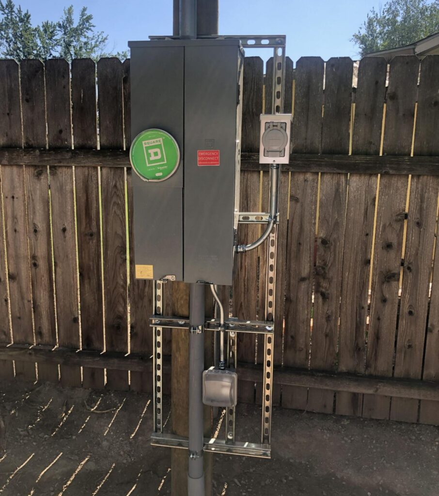 All 4 You Electrical service entrance and meter upgrade at a Boise, ID home.