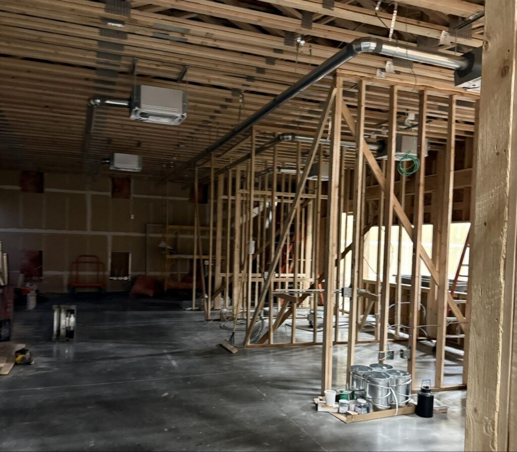 Commercial tenant buildout in Boise, ID where All 4 You Electrical installs wiring.